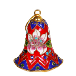 Glocke Weihnachtsglocken Weihnachtsdeko Deko Cloisonne Emaille 5488